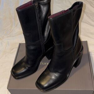Franco Sarto Black Heeled Boots